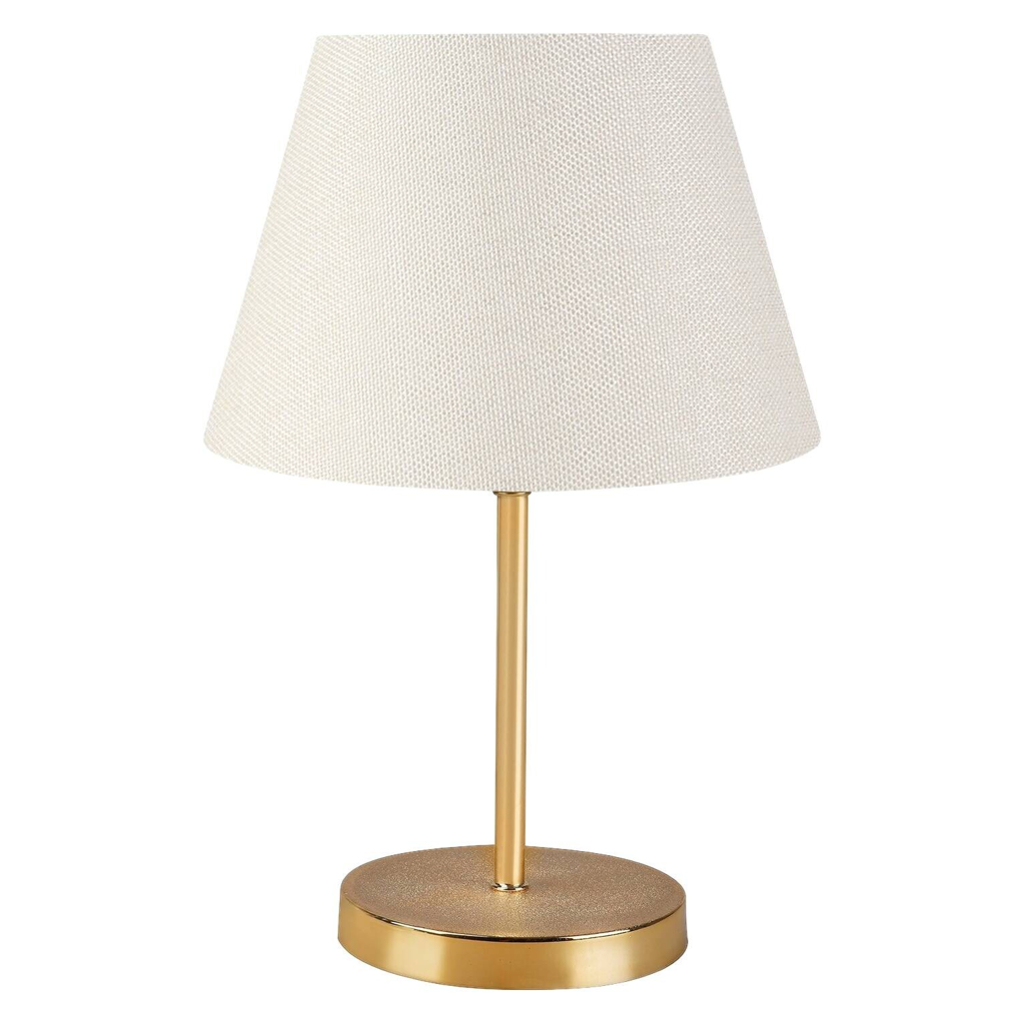 Opviq Tischleuchte creme Metall B/H/T/L/D: ca. 22x37x22x22x22 cm E27 1 Brennstellen