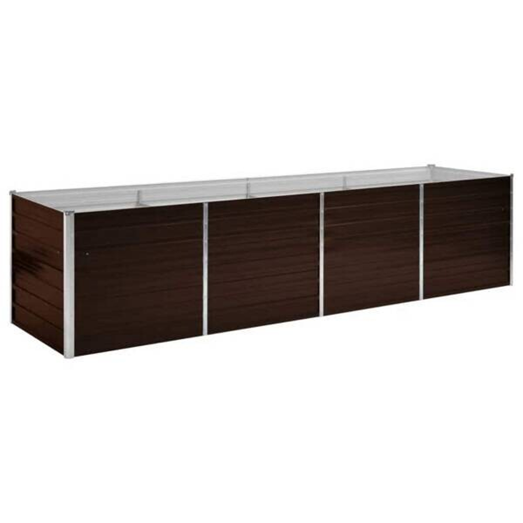 Hochbeet braun Stahl B/H/L: ca. 80x77x320 cm