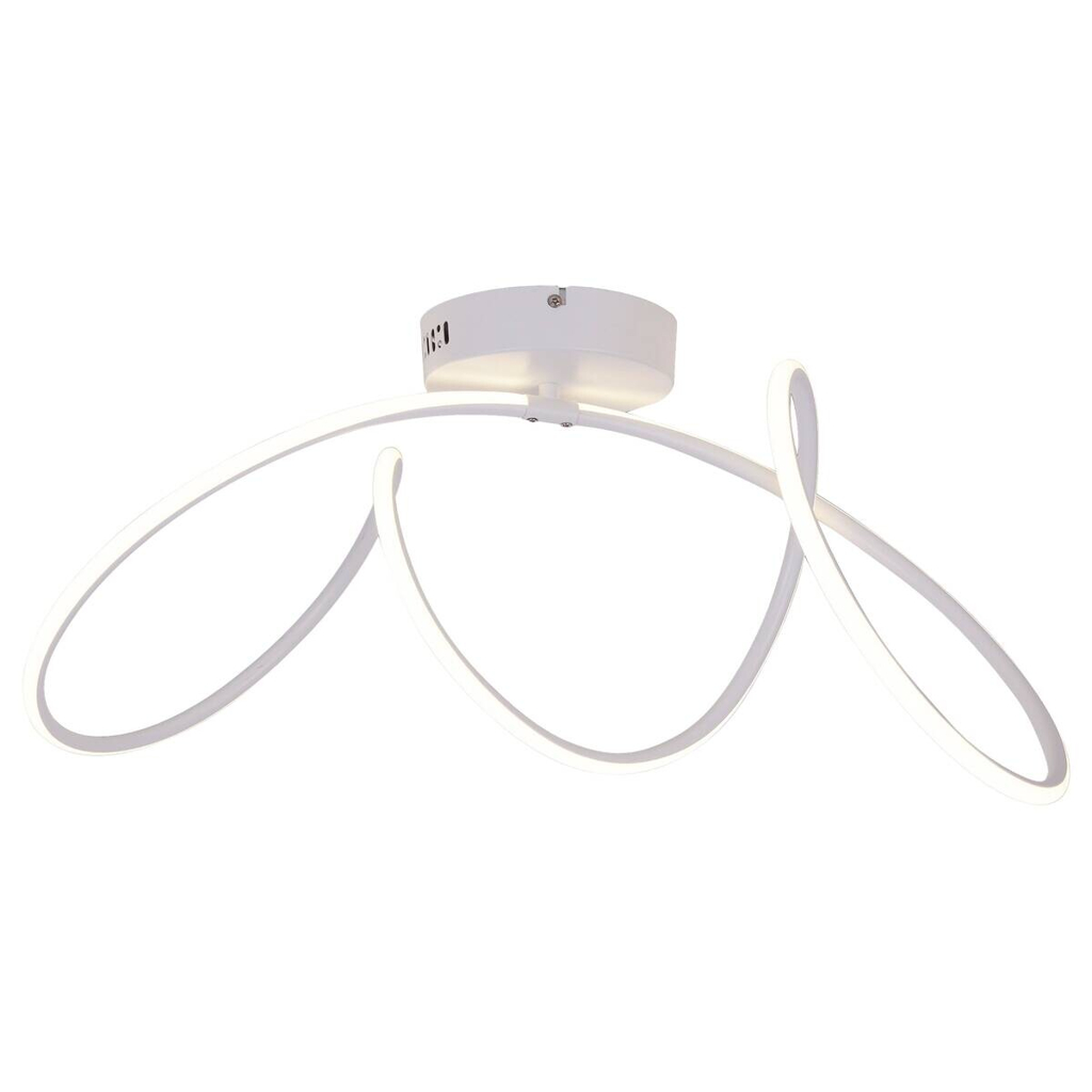 Näve Leuchten LED-Deckenleuchte weiß Kunststoff Metall B/H/T: ca. 67x30x28 cm