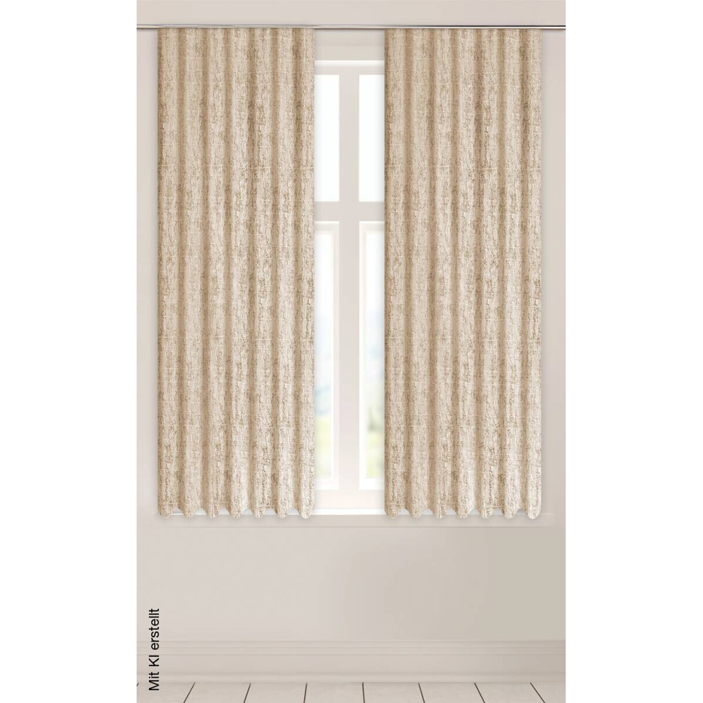 Dekovorhang Eden taupe B/L: ca. 135x175 cm