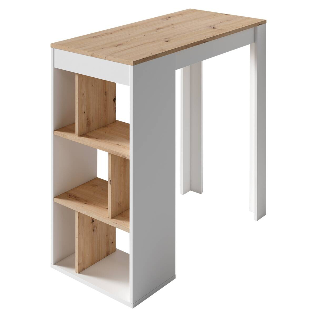 Bartisch MOBY Eiche Artisan Nachbildung weiß B/H/T: ca. 110x104x50 cm