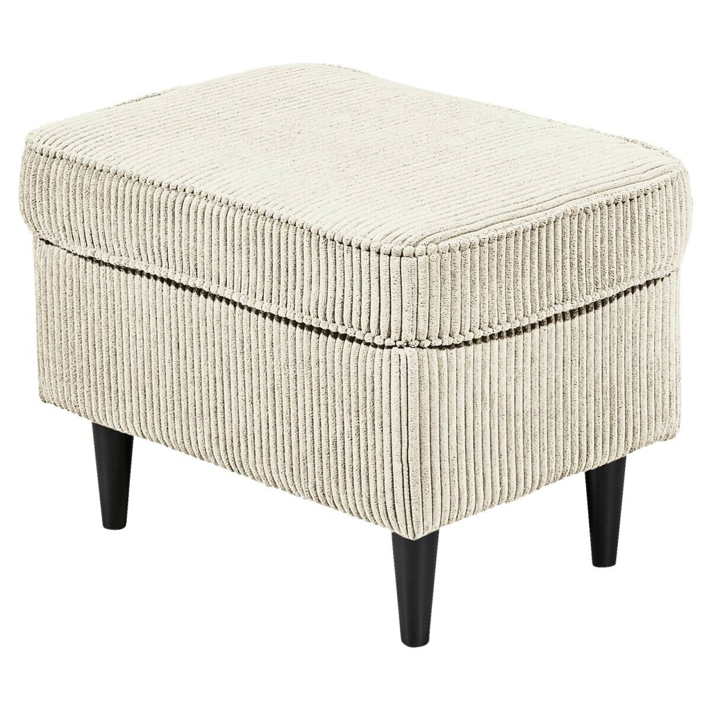 Hocker Oskar 5 creme Microfaser B/H/T: ca. 63x43x42 cm