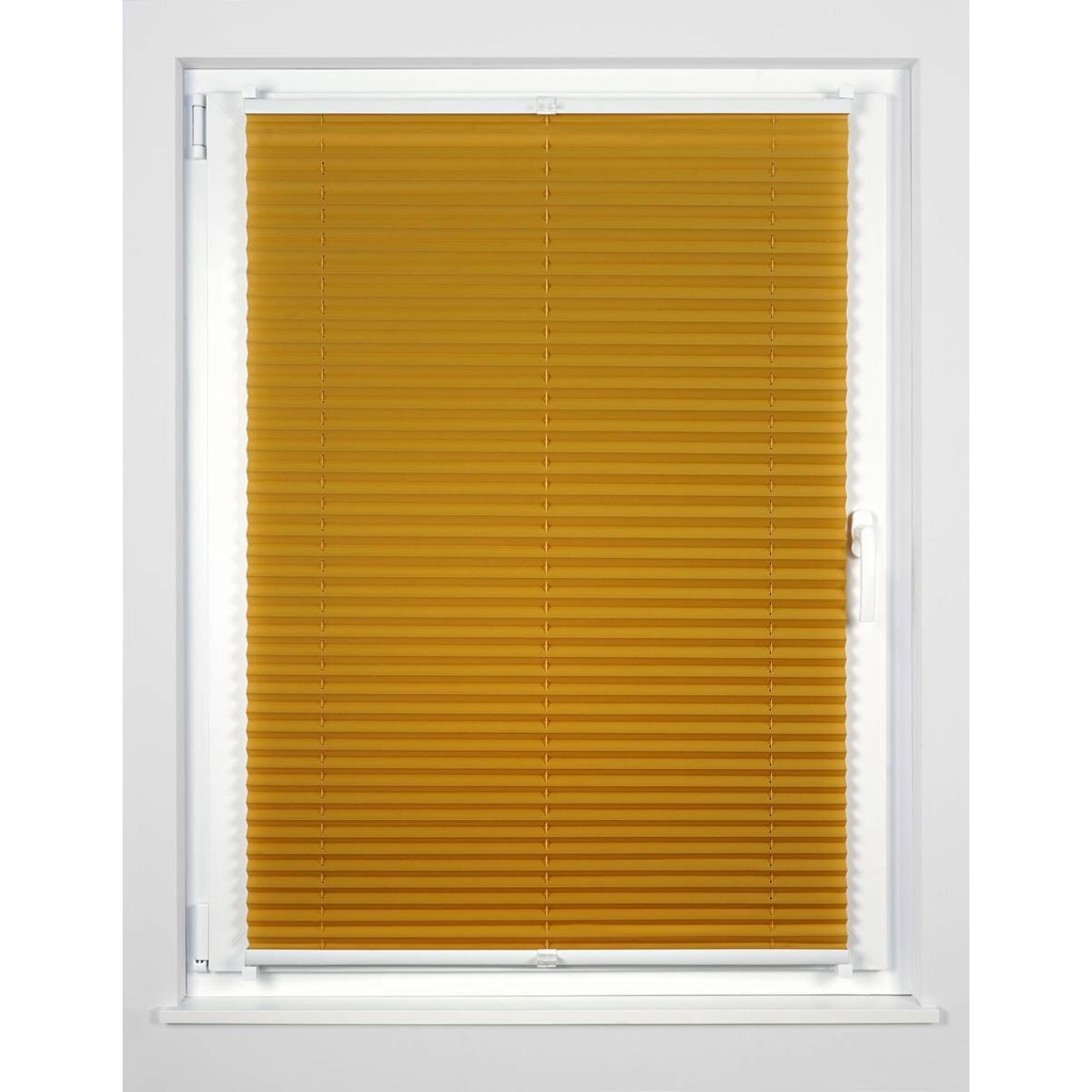 Hochwertiges Klemmplissee gold B/L: ca. 75x130 cm
