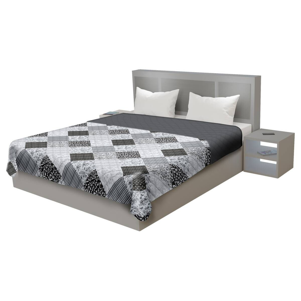 Tagesdecke grau Polyester B/L: ca. 220x240 cm