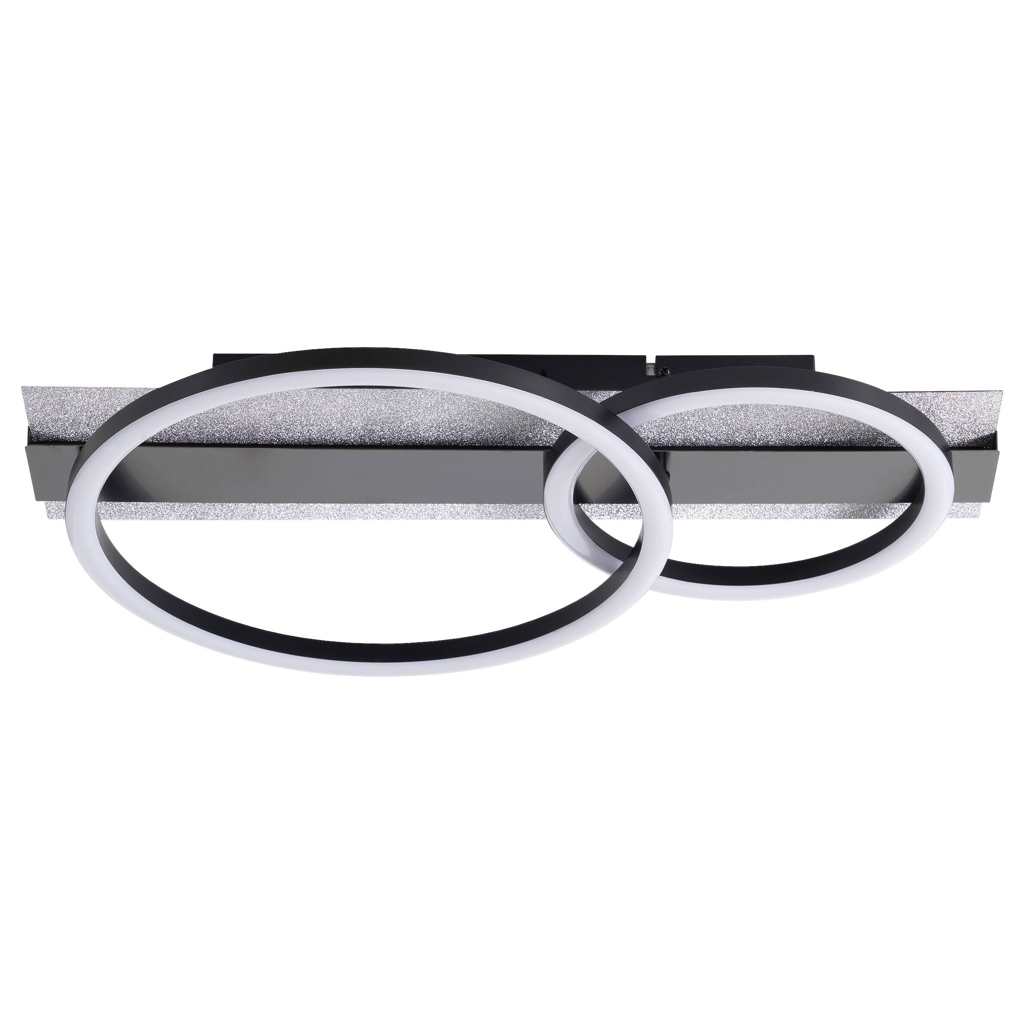 POCOline LED-Deckenleuchte Arietty schwarz Metall Kunststoff B/H/L: ca. 30x8,5x48 cm