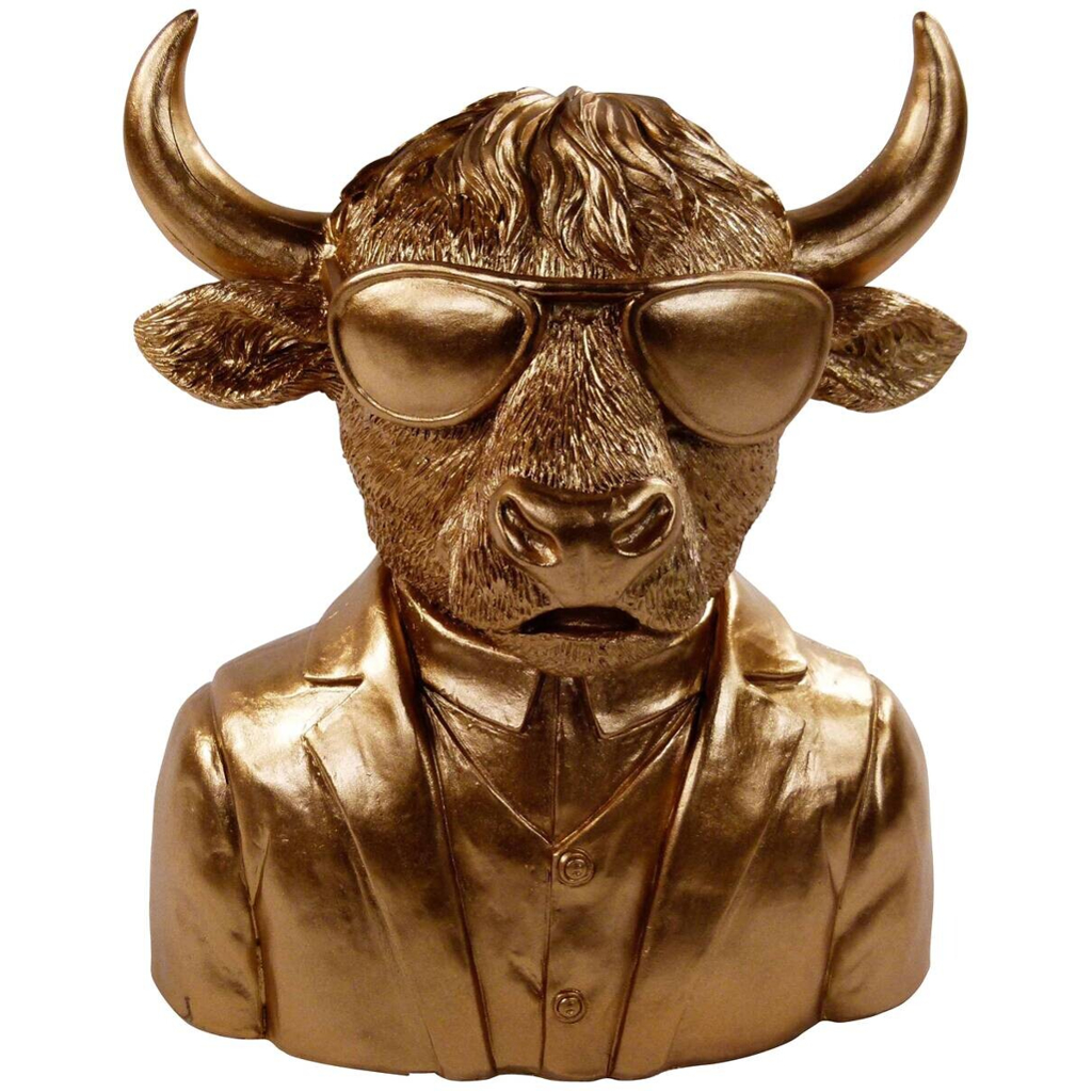 Deko-Figur gold Polyresin B/H: ca. 17x20 cm