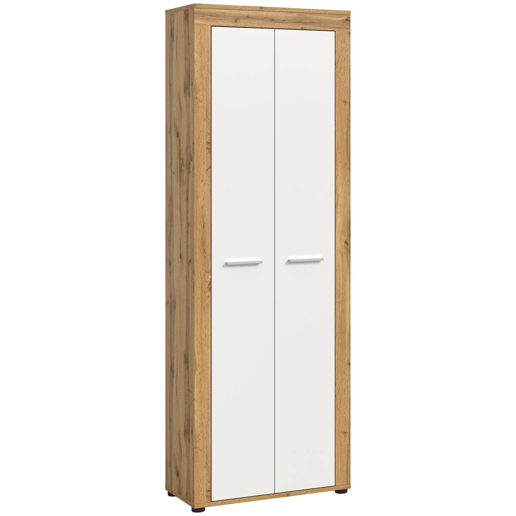 Schuhschrank JAM Eiche Wotan Nachbildung weiß B/H/T: ca. 64x191x35 cm