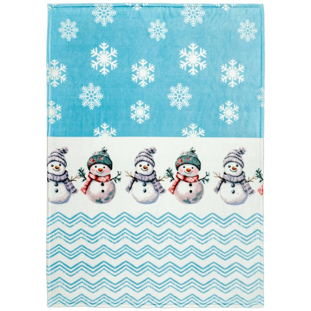 Wohndecke Flanell hellblau Polyester B/L: ca. 150x200 cm