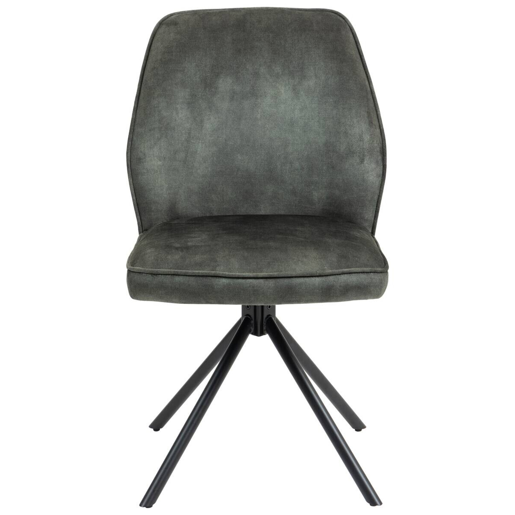 Stuhl Mailand moosgrün Microfaser B/H/T: ca. 53x89x64 cm