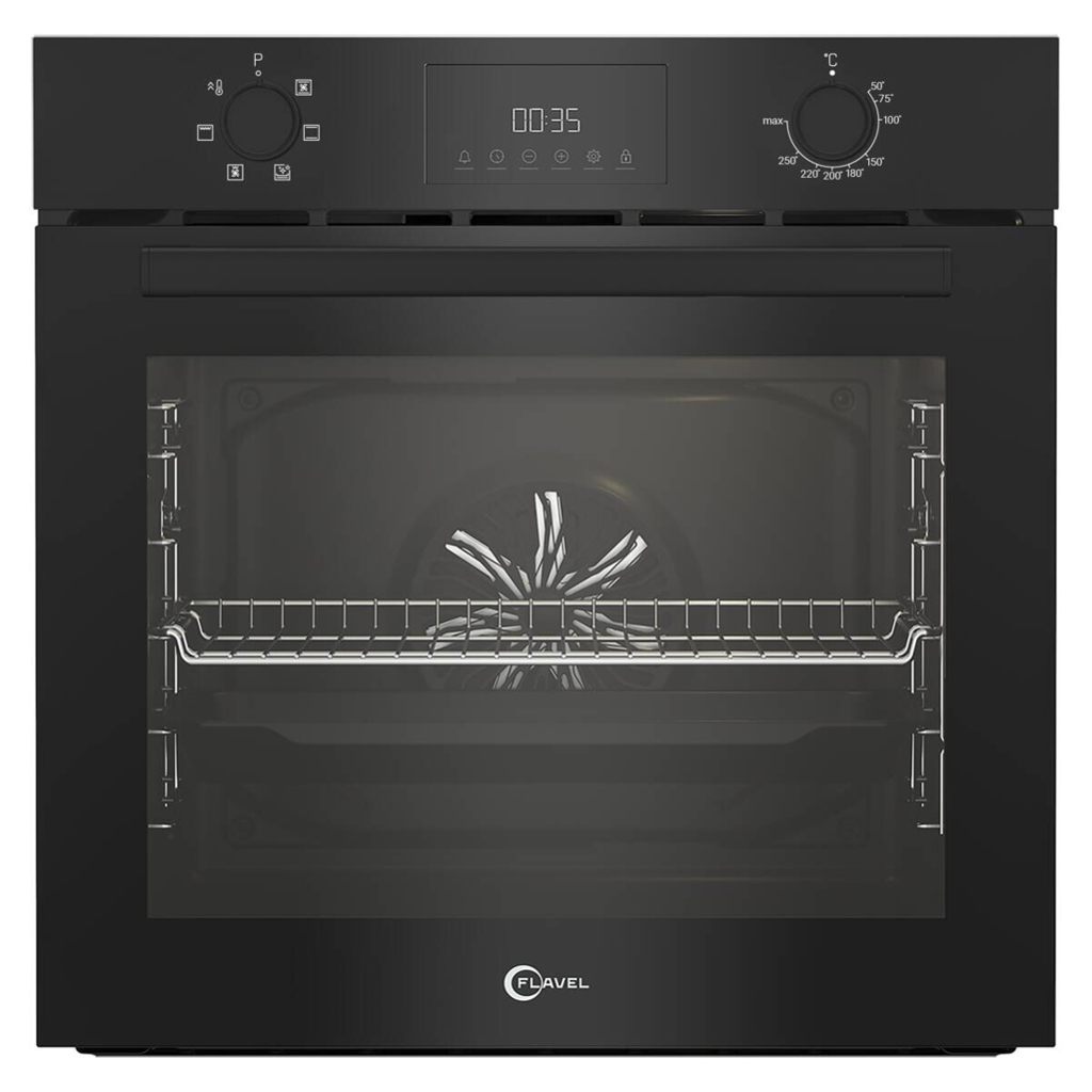 FLAVEL Einbaubackofen FLIE22300BRX schwarz B/H/T: ca. 59,4x59,5x56,7 cm