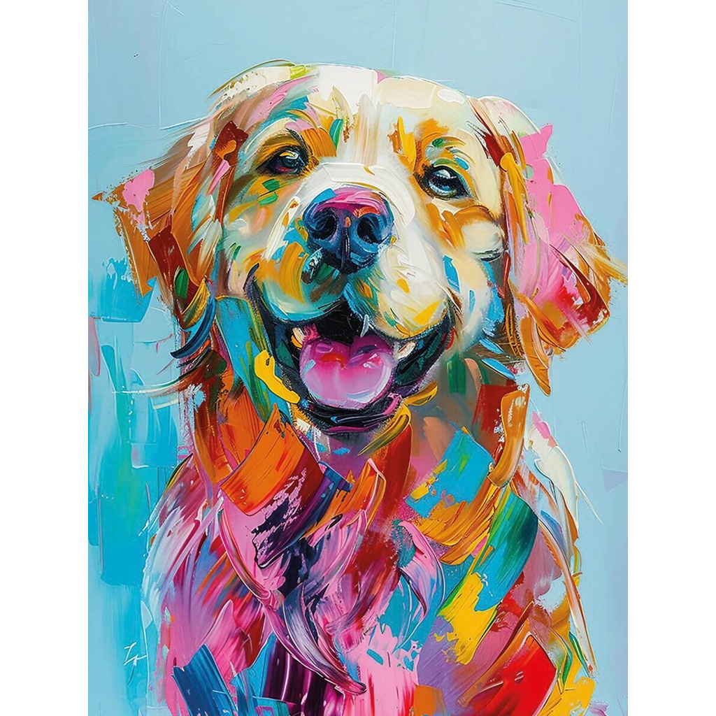 Keilrahmenbild Hund B/H: ca. 61x46 cm