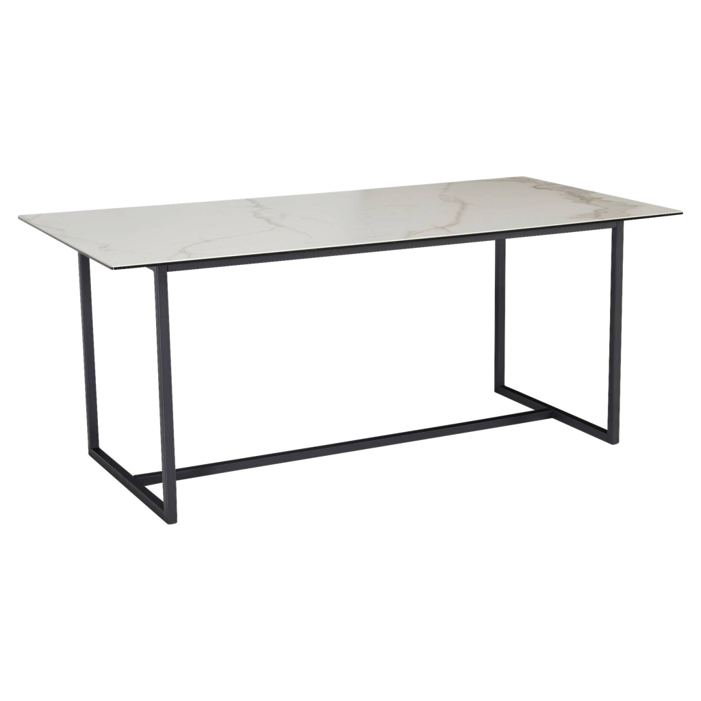 Esstisch weiß Marmor Optik B/H/T: ca. 180x76x90 cm