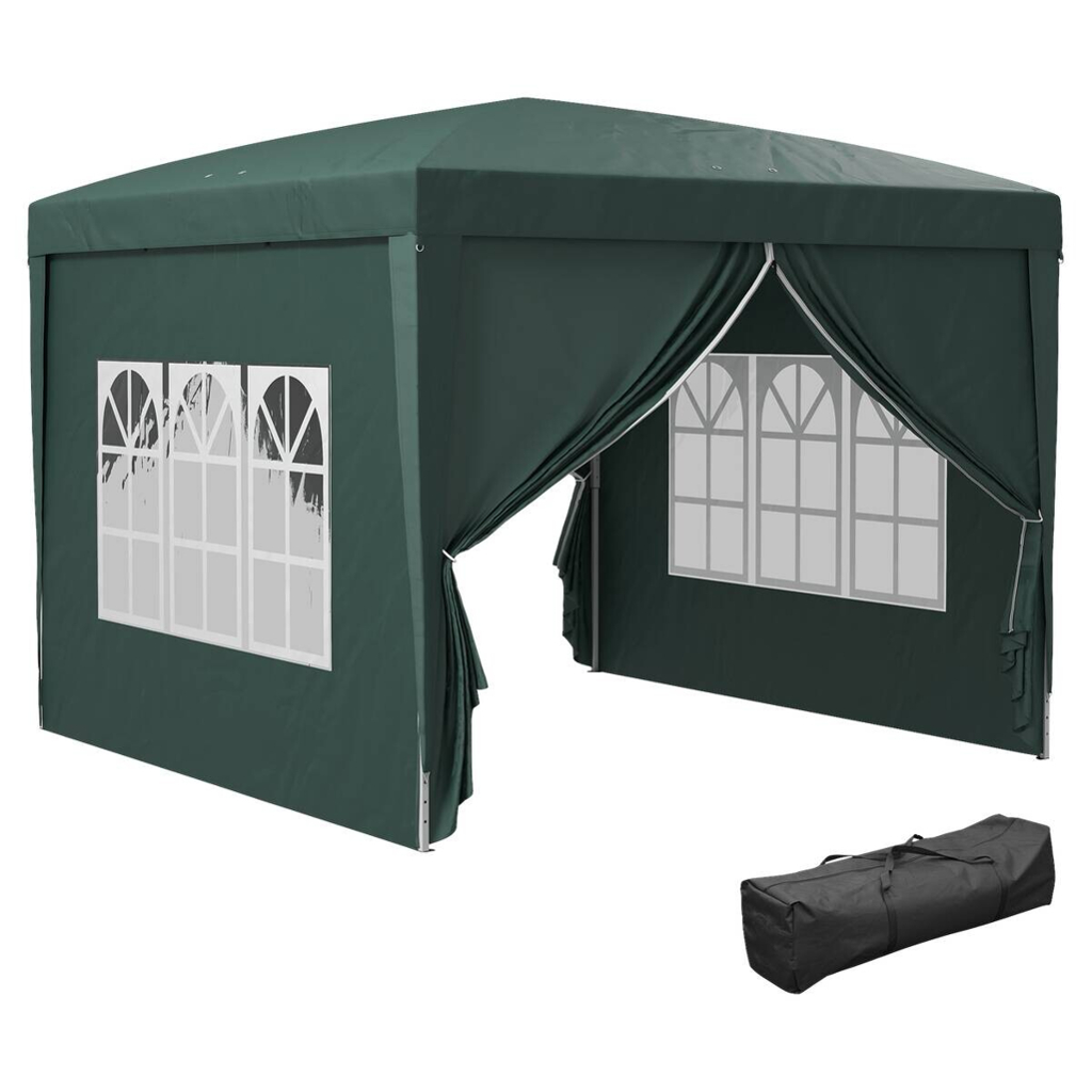 Outsunny Pavillon grün Polyester B/H/L: ca. 2,95x2,58x2,95 cm