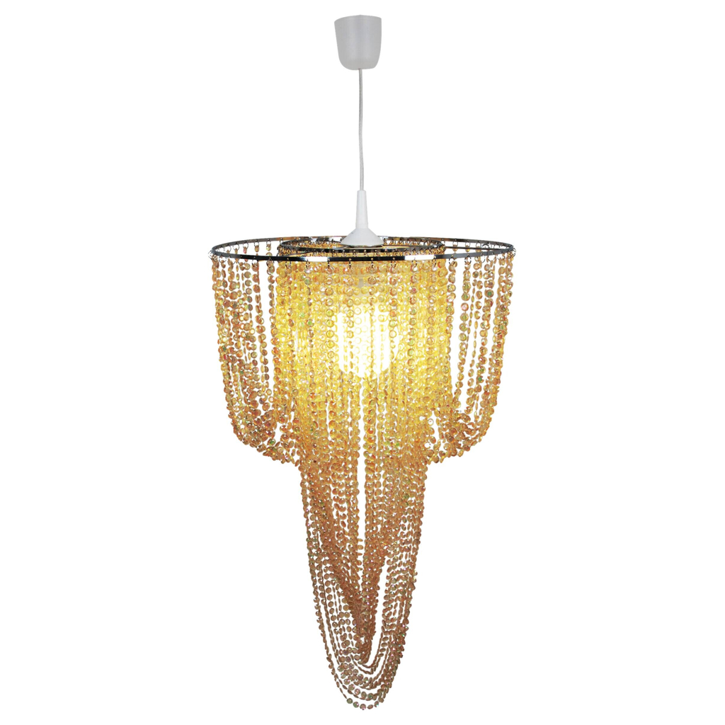 Näve Leuchten Pendelleuchte 6032211 beige Kunststoff Metall B/H/T: ca. 40x67x40 cm E27 1 Brennstellen
