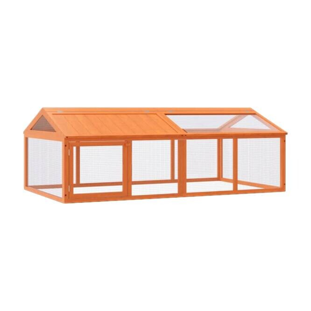 vidaXL Freilaufgehege braun Kiefer B/H/L: ca. 112,5x74x200 cm