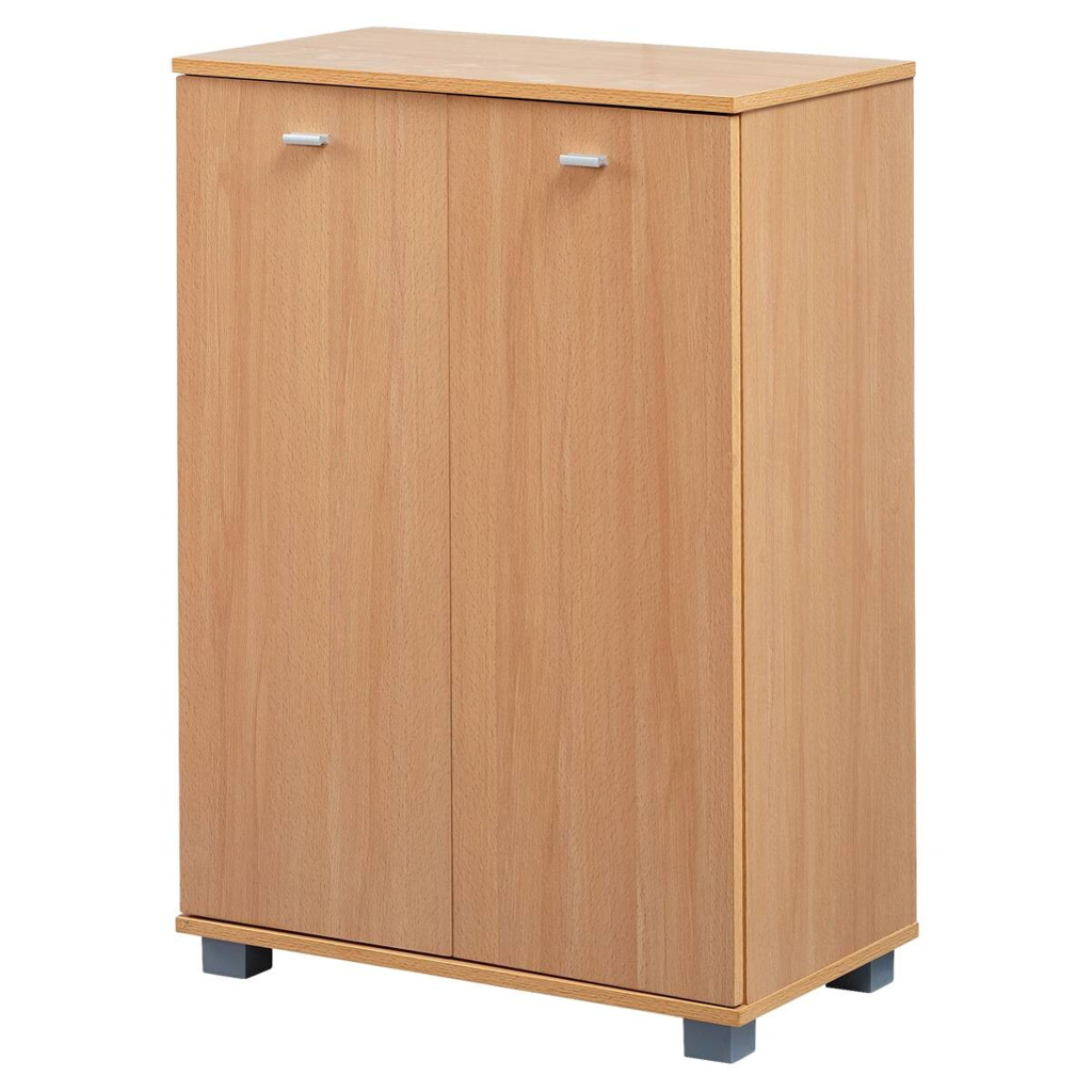 Schuhschrank buche Nachbildung silber B/H/T: ca. 60x90x35 cm