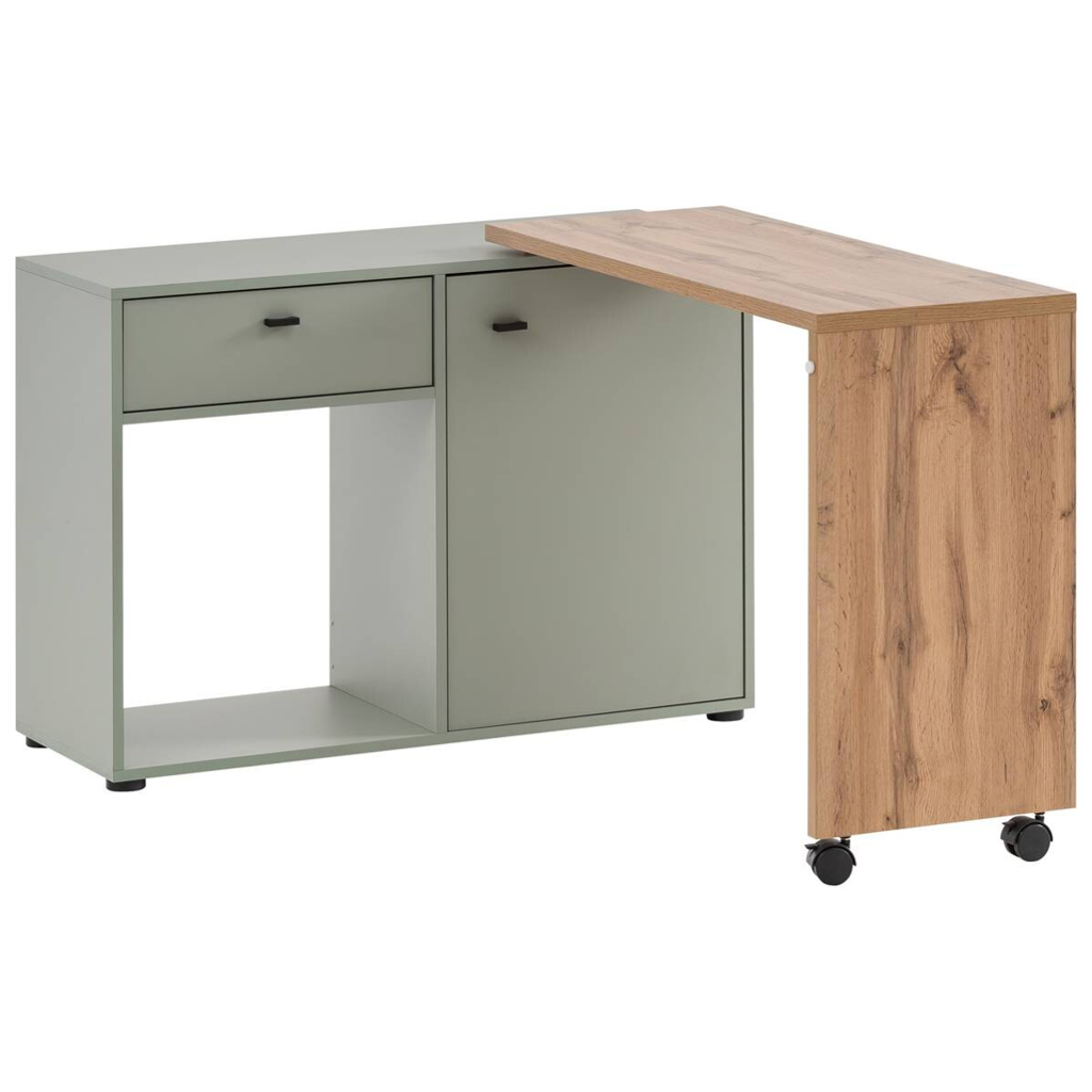 Schreibtisch Tiny working Pistazie Eiche Landhaus Nachbildung B/H/T: ca. 104,6x75,3x39 cm