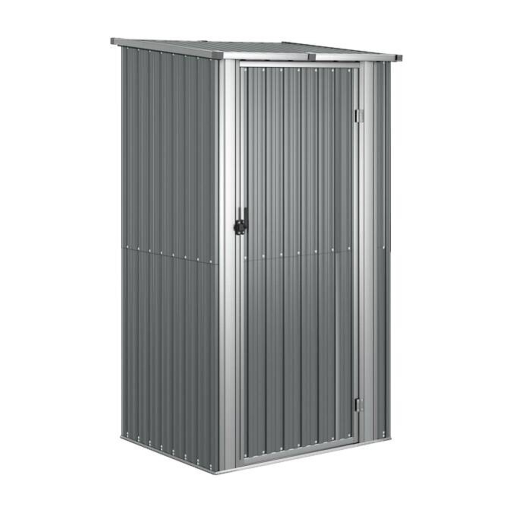 vidaXL Gartenhaus grau B/H/T: ca. 118,5x209,5x97 cm