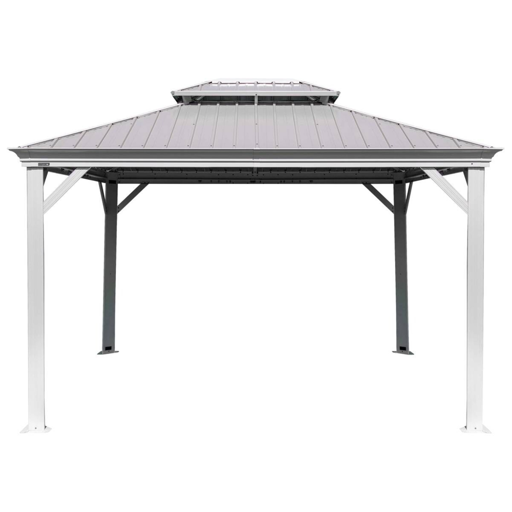 Sojag Pavillon Messina champagner Metall B/H/L: ca. 483x307x363 cm