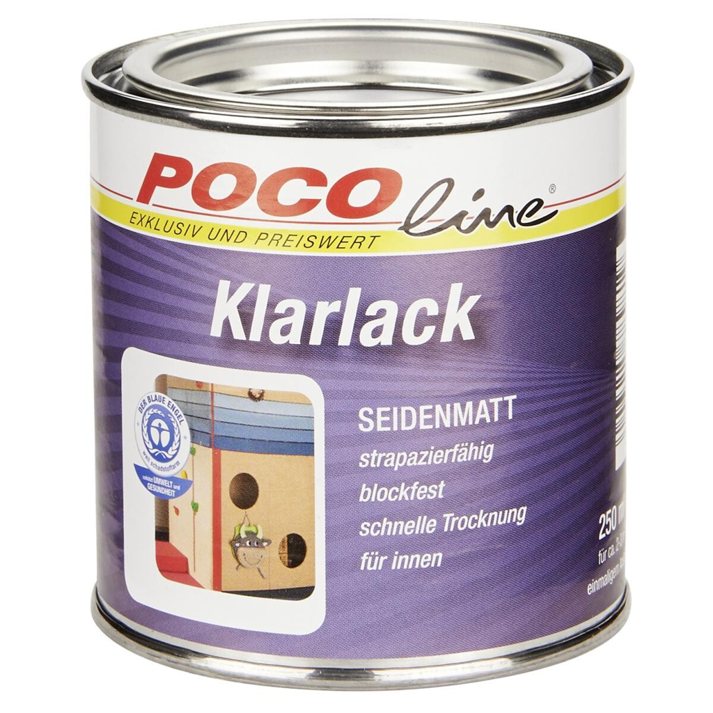 POCOline Acryl Klarlack farblos seidenmatt ca. 0,25 l