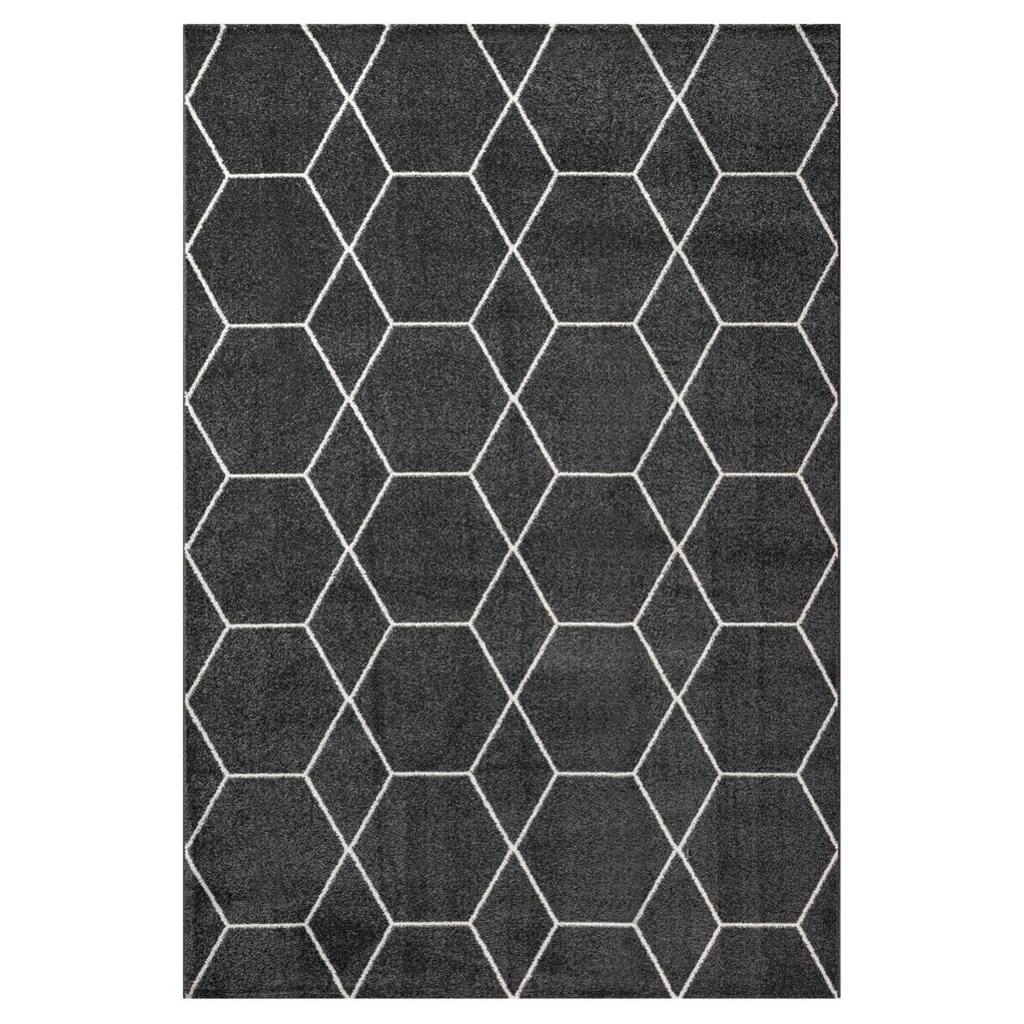 Sanat Teppich Trellis anthrazit B/L: ca. 160x230 cm