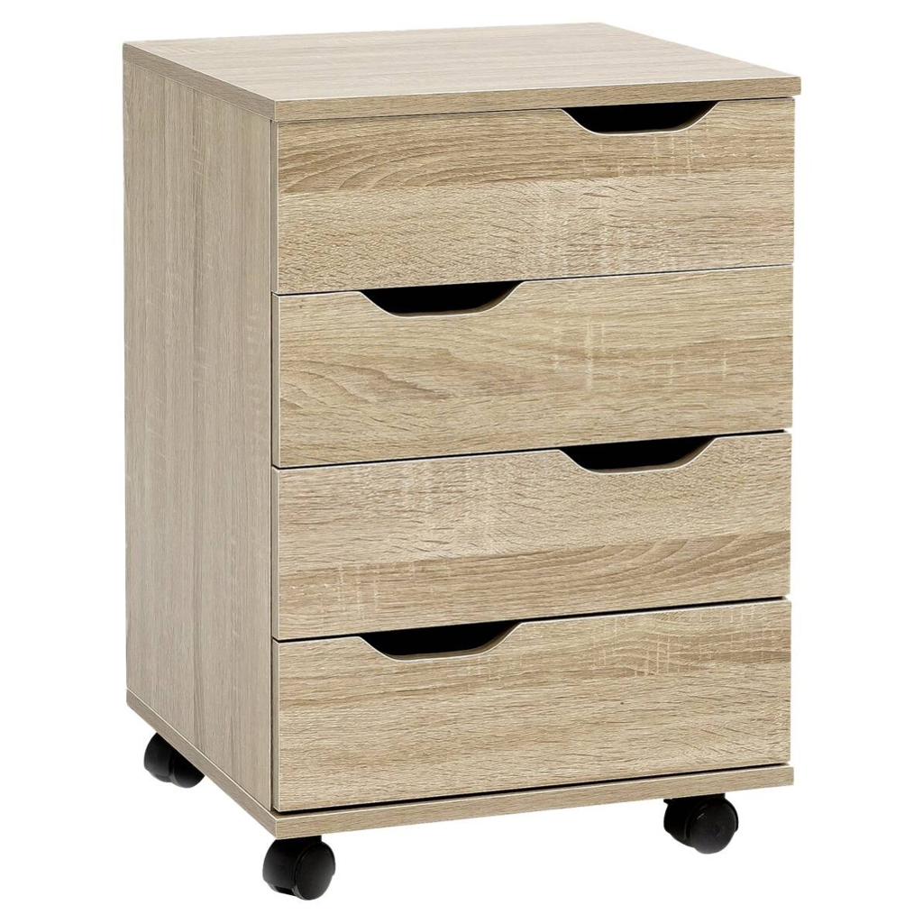 Rollcontainer braun Spanplatte B/H/T: ca. 40x60x40 cm
