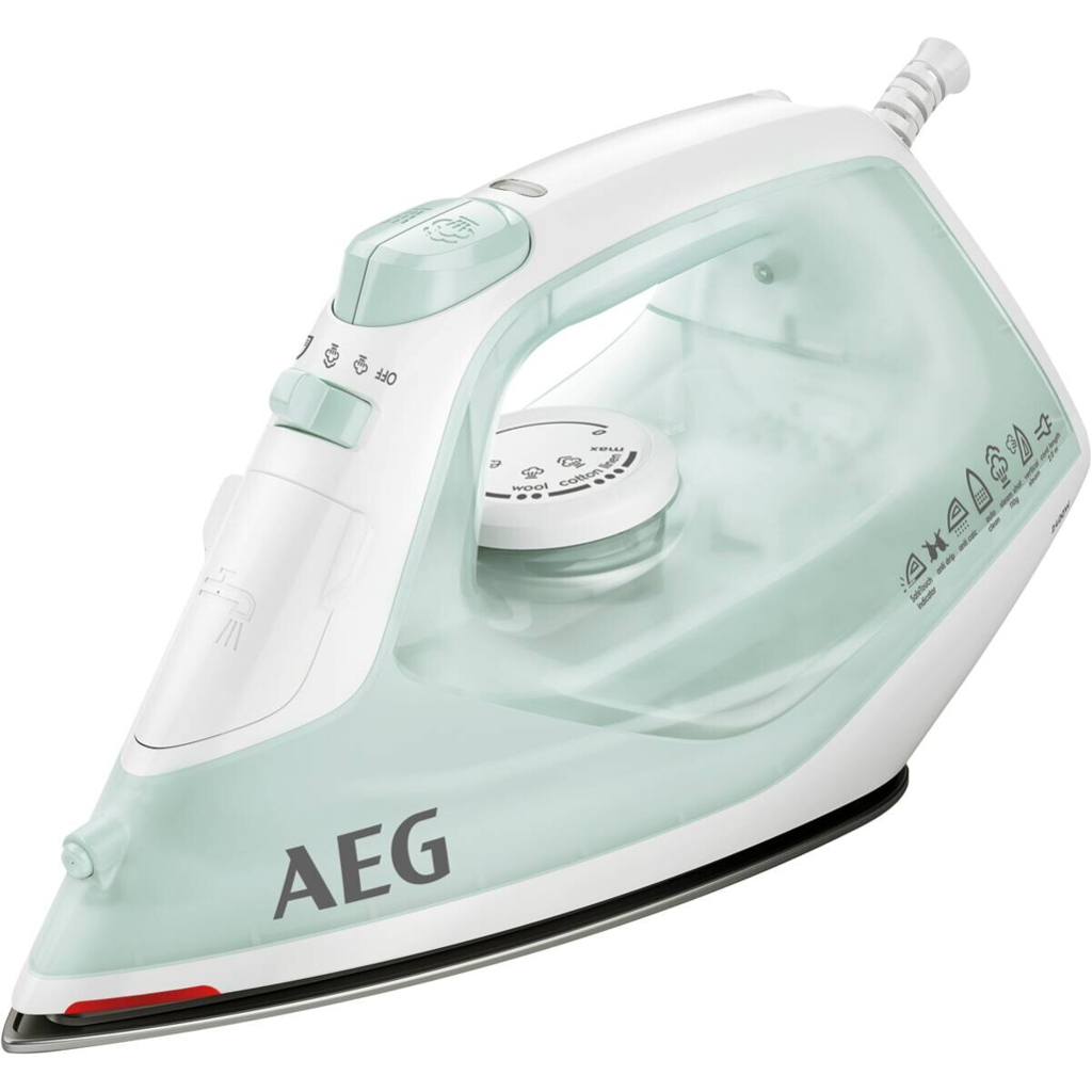AEG Dampfbügelautomat weiß Keramik Kunststoff B/H/L: ca. 11,6x14,3x27,4 cm
