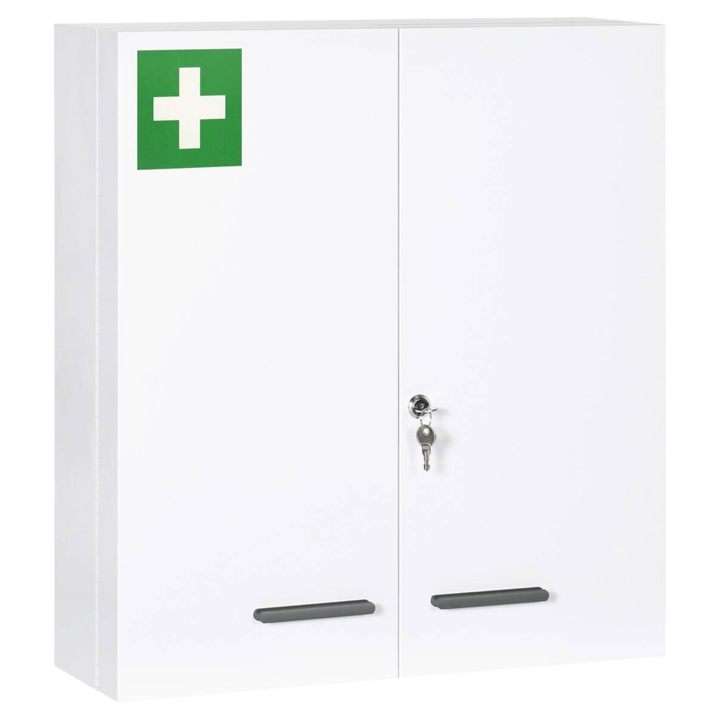 Medizinschrank weiß Polypropylen B/H/L: ca. 18x55x60 cm