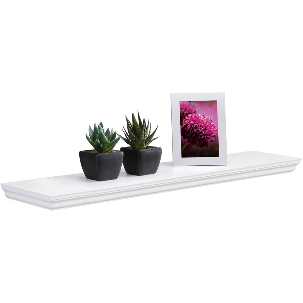 Wandboard Landwood 90 weiß B/T/S: ca. 90x19,5x3,8 cm