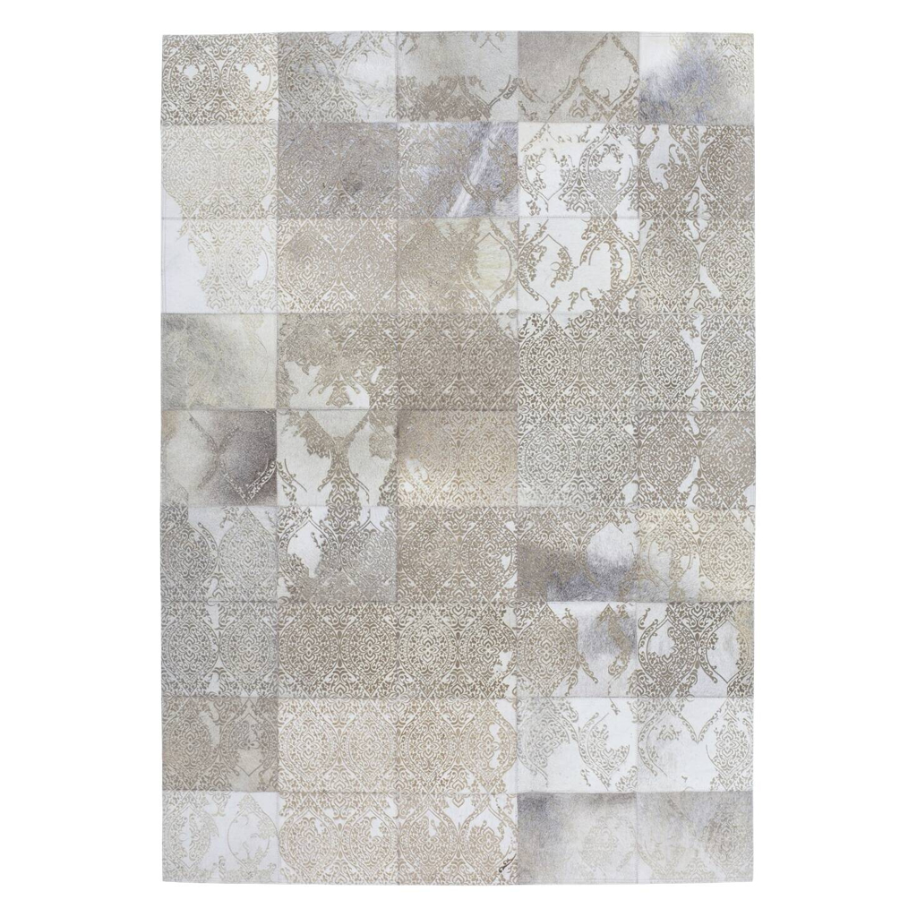 Kayoom Kurzflorteppich Cobra 343 silber B/L: ca. 125x180 cm