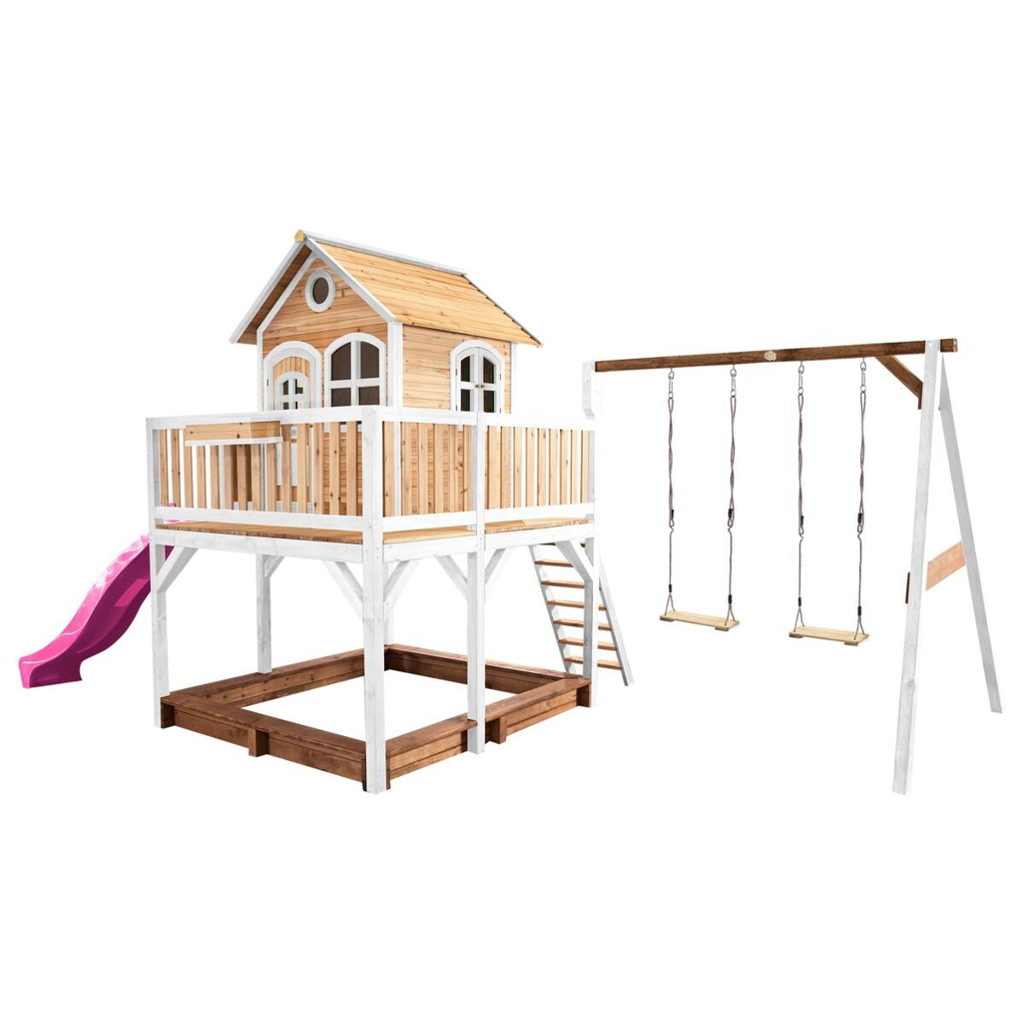 AXI Spielhaus Liam braun B/H/L: ca. 613x291x277 cm