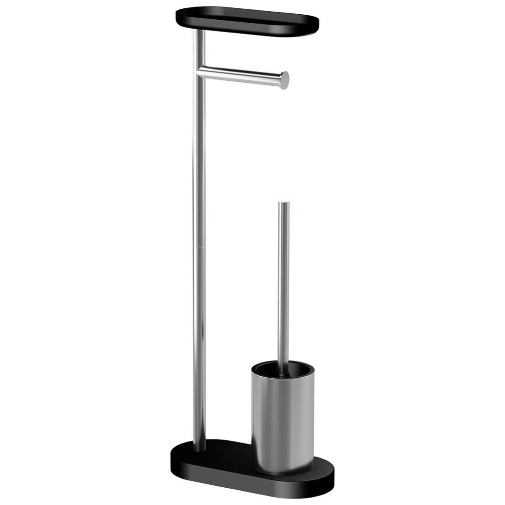 POCOline Stand-WC-Garnitur silber Edelstahl