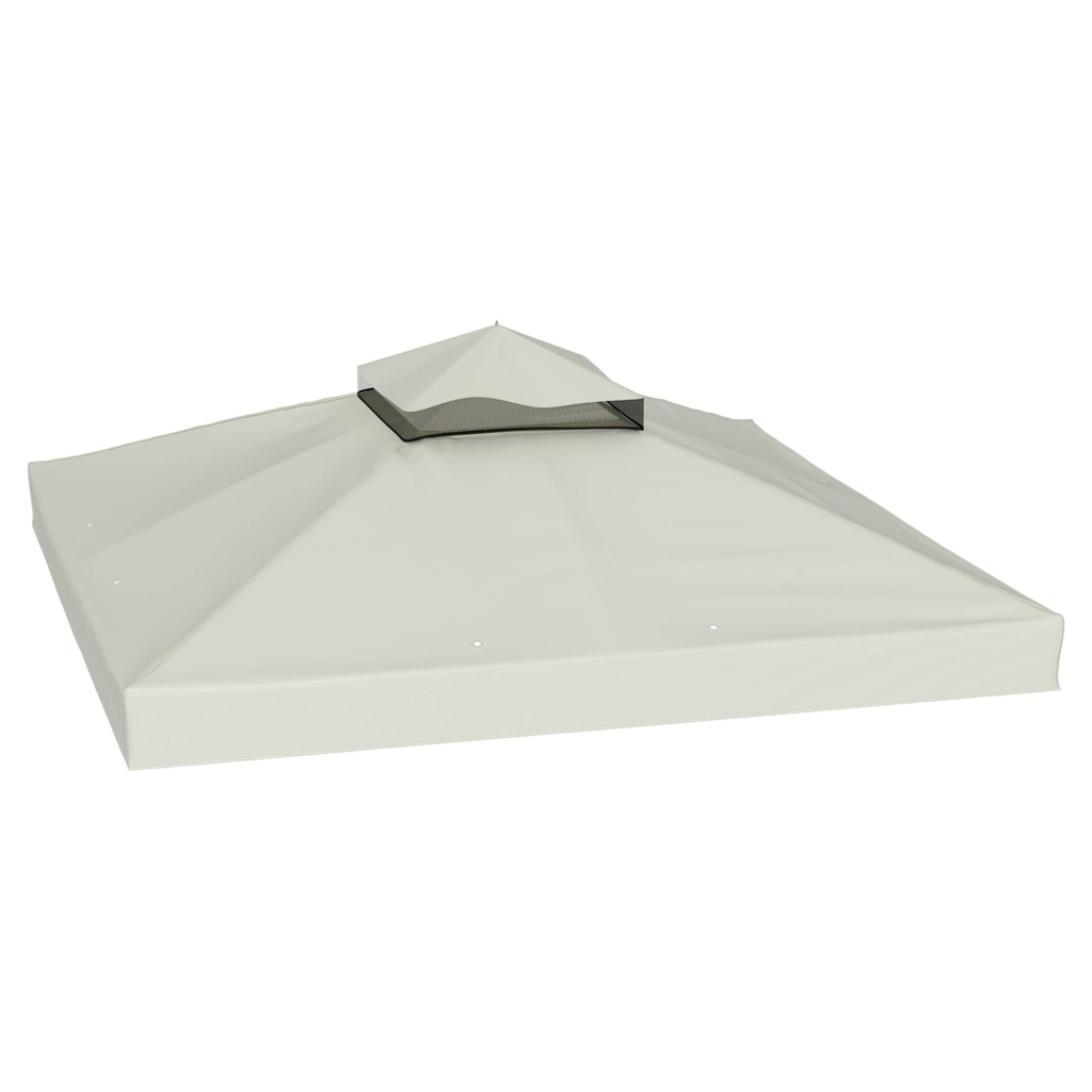 Outsunny Pavillondach hellgrau Polyester B/H/L: ca. 300x1x300 cm
