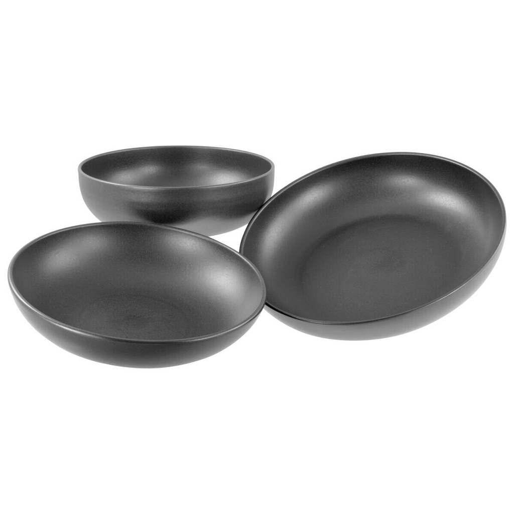 CreaTable Servierschalen-Set Uno schwarz Steinzeug B/H/L: ca. 41x41x41 cm