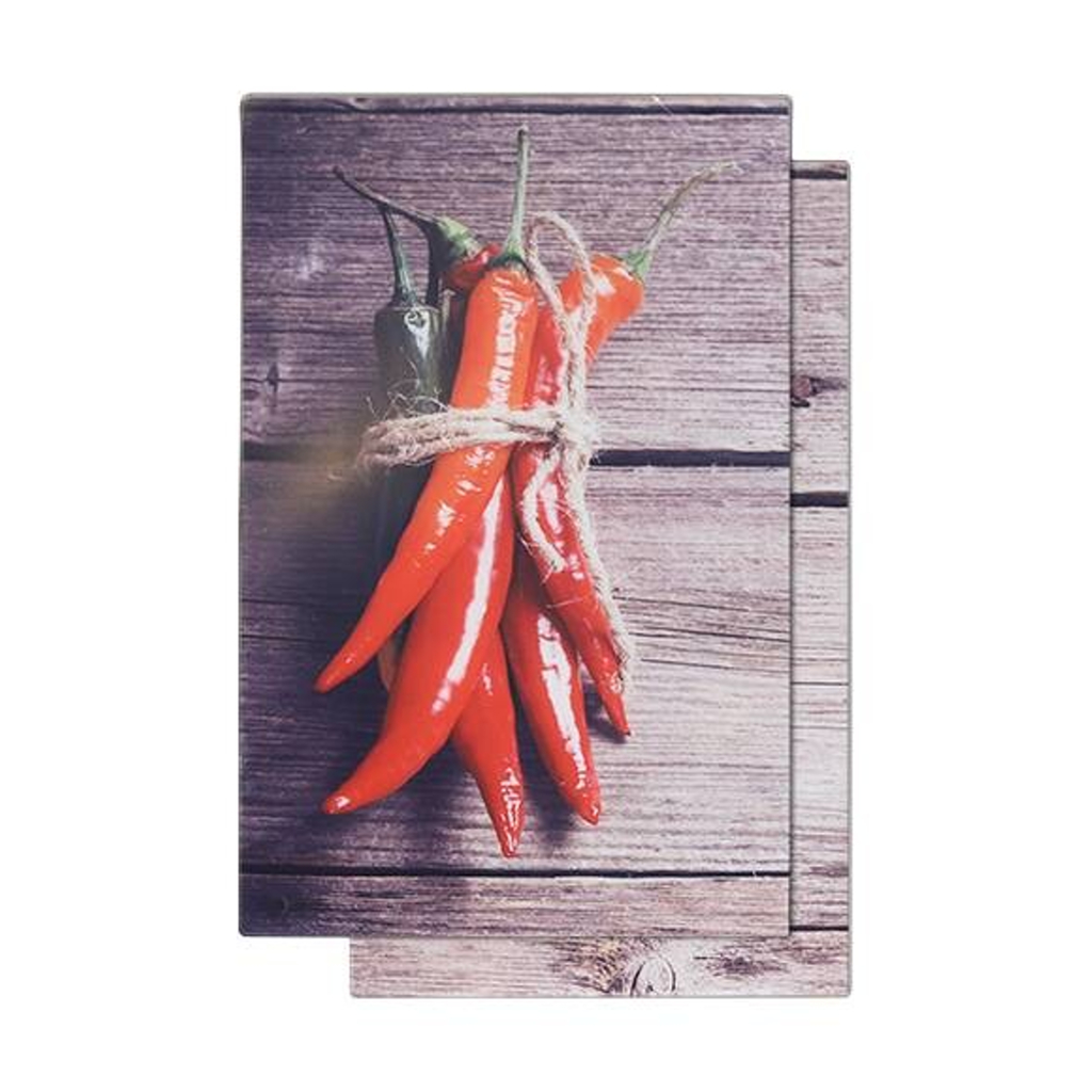 HI Herdblende-/Abdeckplatte Chili & Paprika Glas 598712300