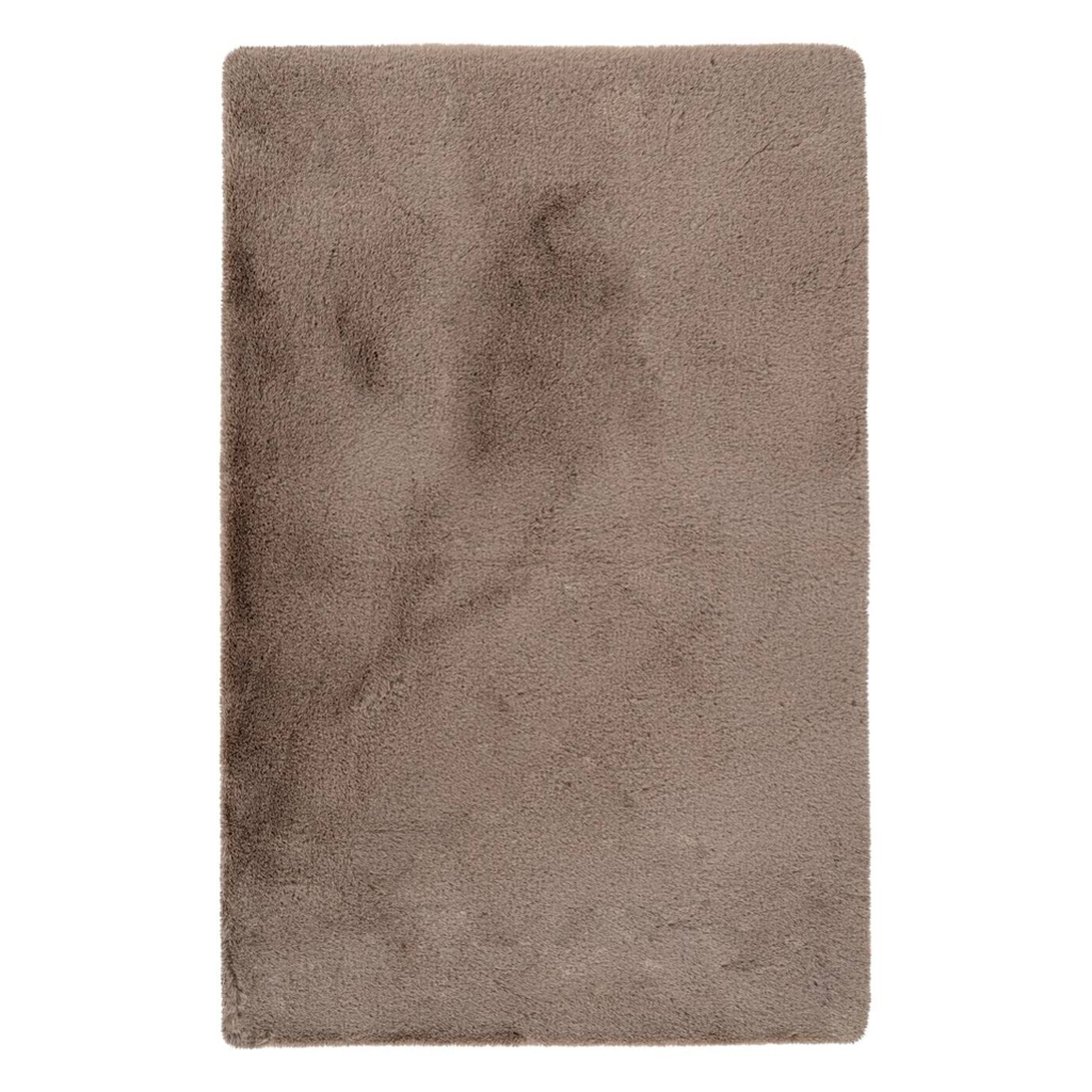 Kayoom Kurzflorteppich Badematte Rabbit Light 225 sand B/H/L: ca. 65x2,4x100 cm