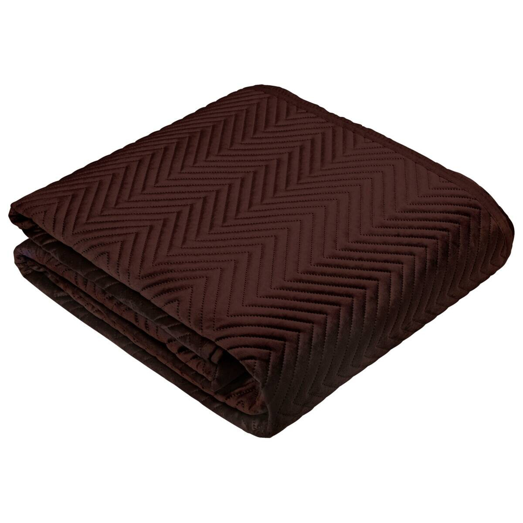 Tagesdecke dunkelbraun Polyester B/L: ca. 220x240 cm