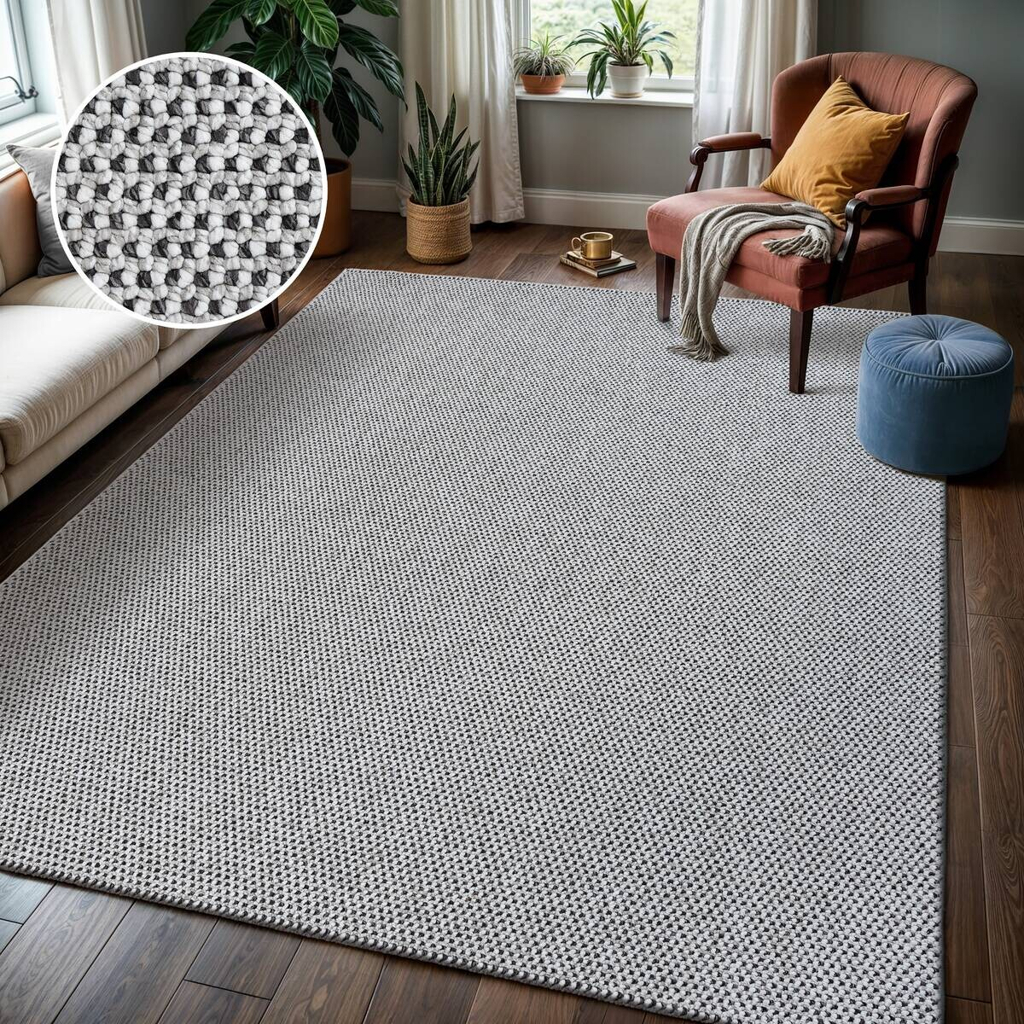 Sanat Teppich LORA PLUS grau B/L: ca. 120x170 cm