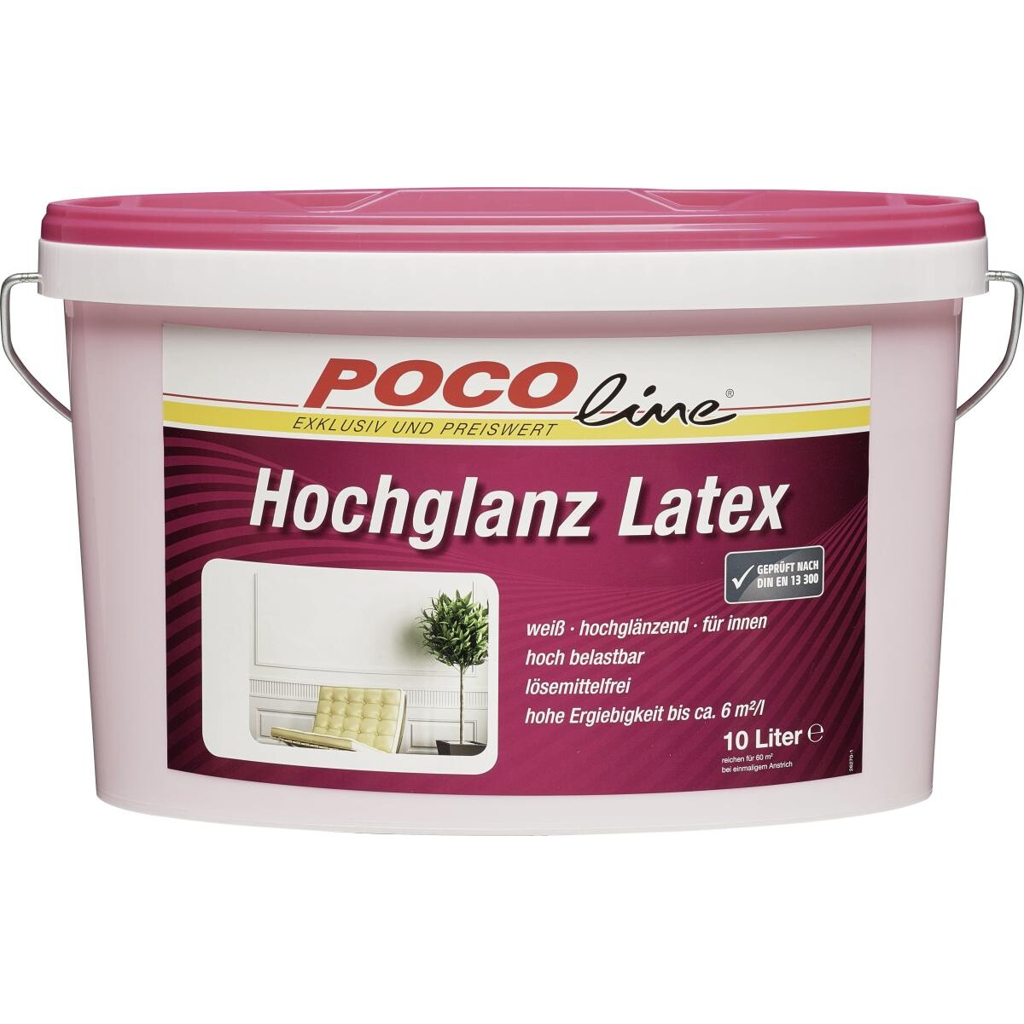 POCOline Latexfarbe weiß ca. 10 l