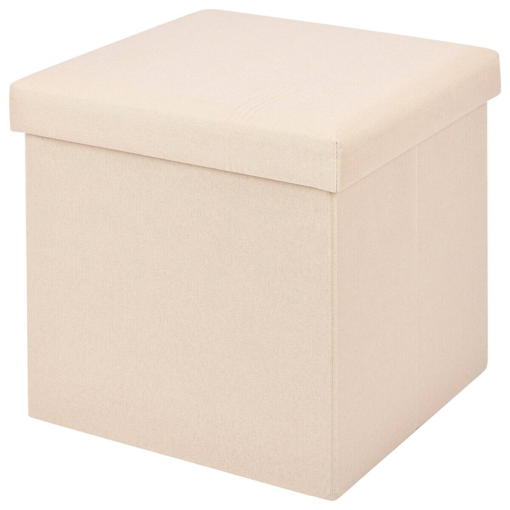 Hocker beige B/H/L: ca. 38x38x38 cm