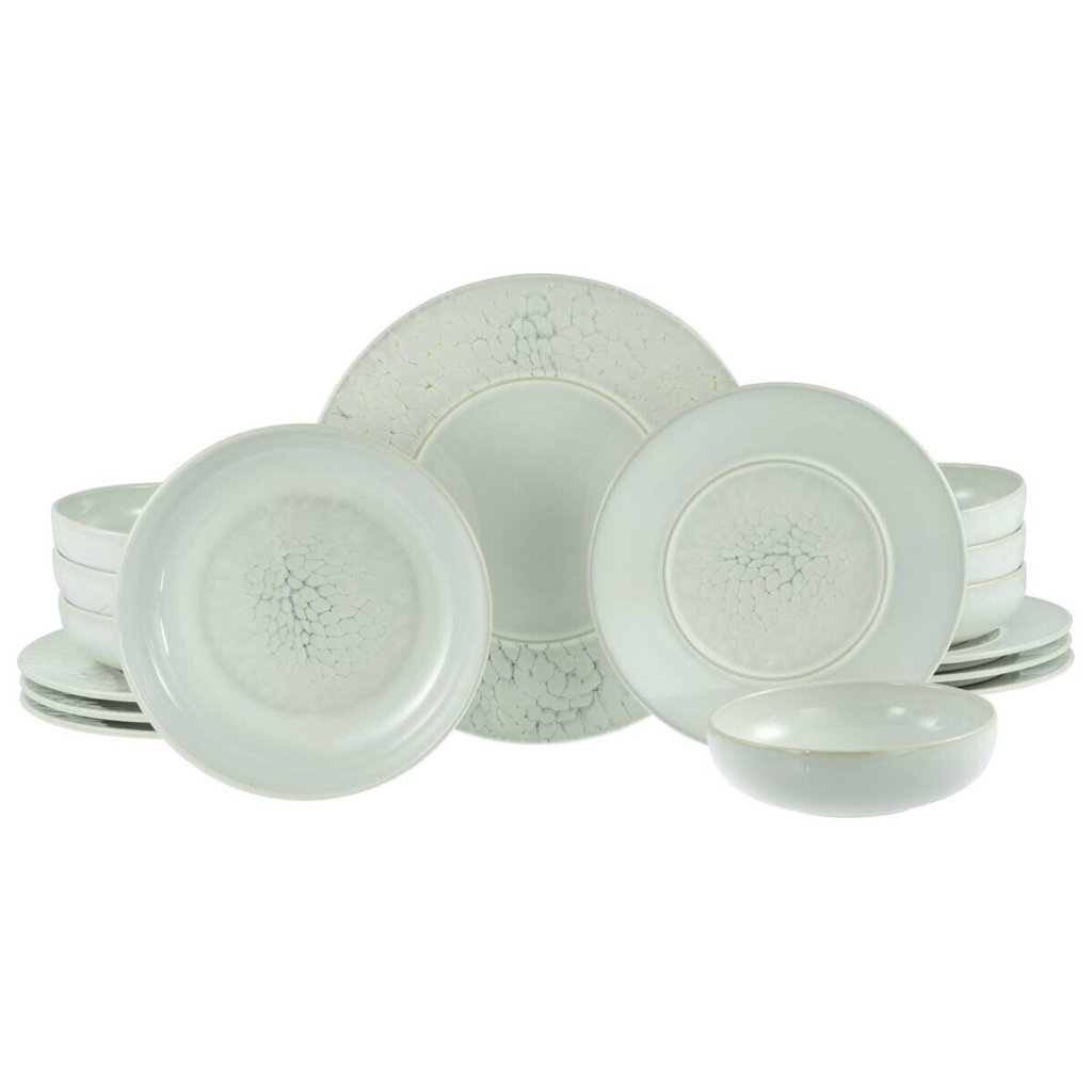 CreaTable Tafelservice Unico Toscania offwhite Steinzeug 16 tlg.