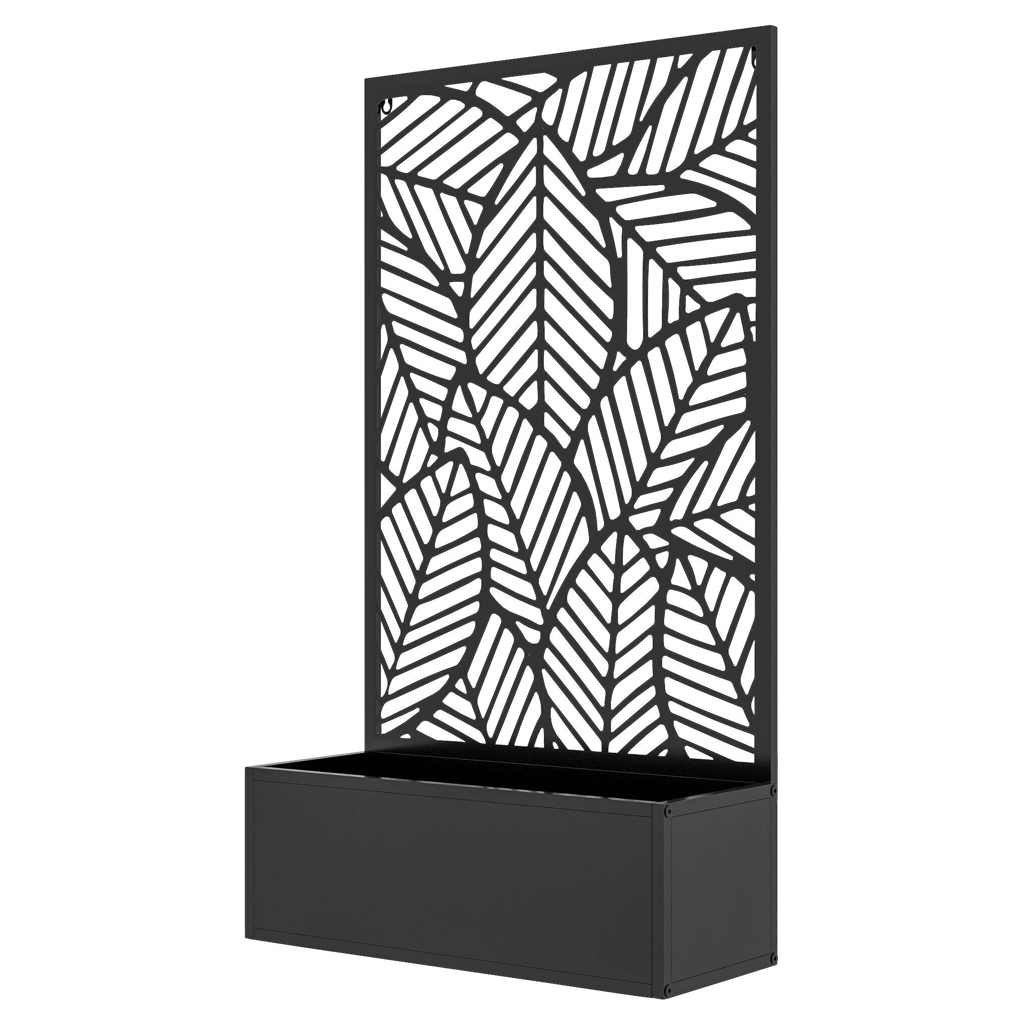 Outsunny Hochbeet schwarz Metall B/H/L: ca. 23x113x61 cm