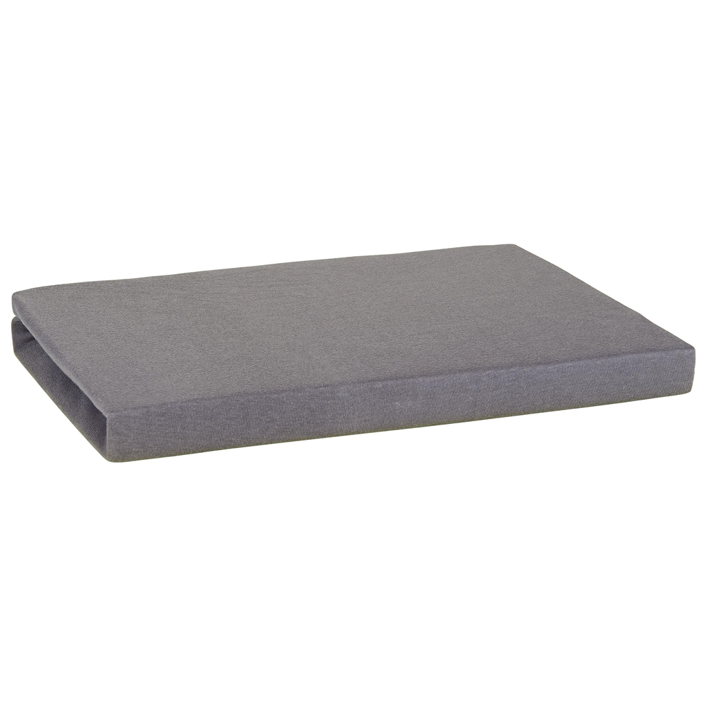 Jersey Spannbetttuch anthrazit Baumwolle B/L: ca. 100x200 cm