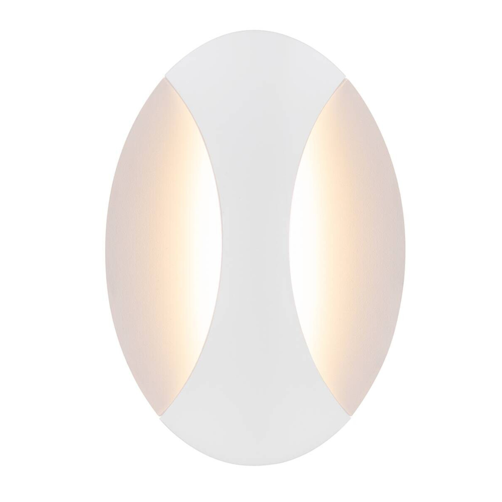 GLOBO LED-Wandleuchte weiß Metall B/H: ca. 21x15 cm 1 Brennstellen