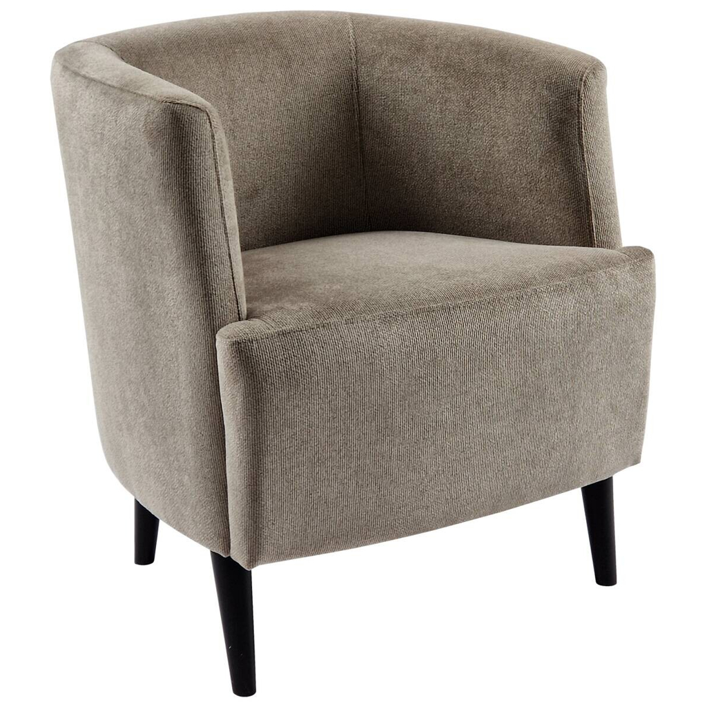 Sessel dunkelbeige Webstoff B/H/T: ca. 75x70x70 cm