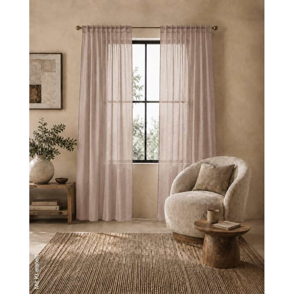 Thermovorhang Softy taupe B/L: ca. 140x245 cm