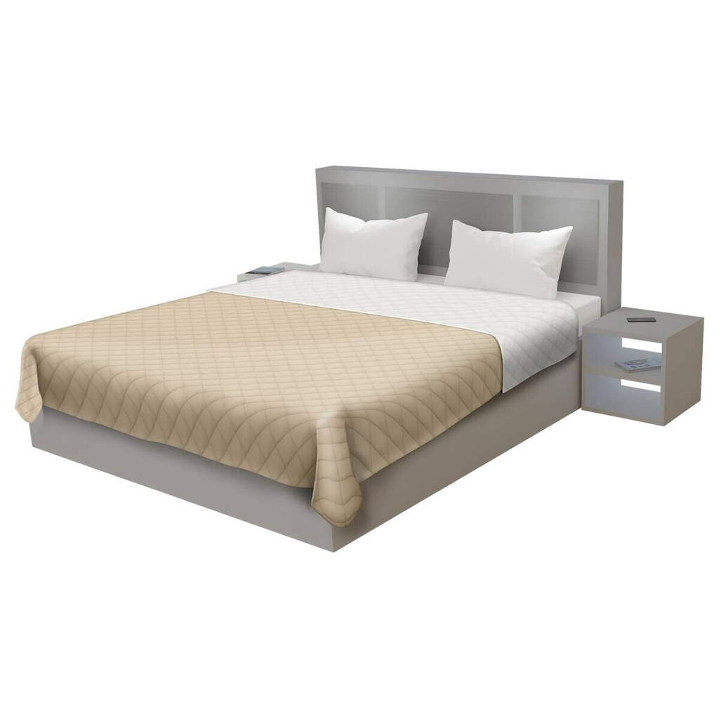 Tagesdecke beige Polyester B/L: ca. 220x240 cm