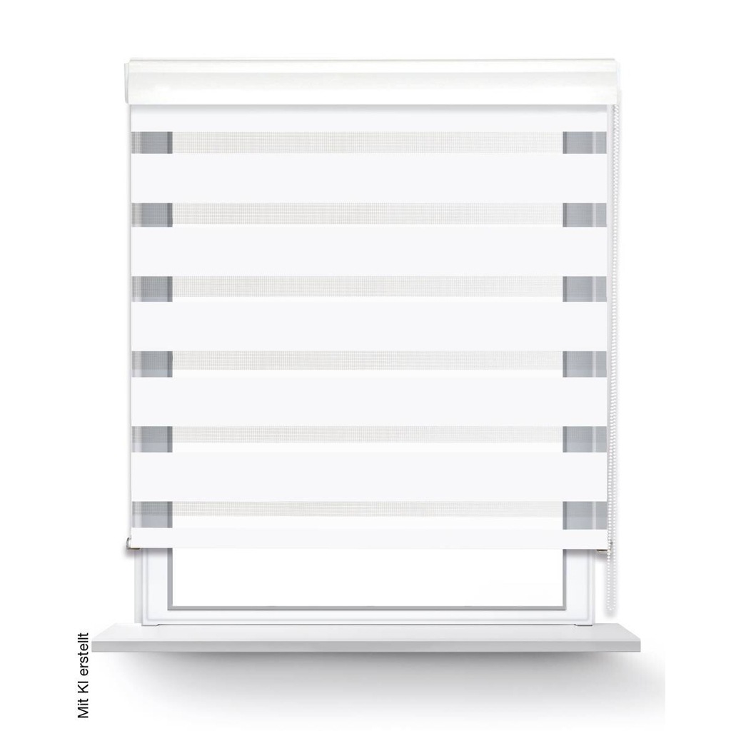 POCOline Doppelrollo mit Blende Easy-Fix weiß B/L: ca. 85x160 cm