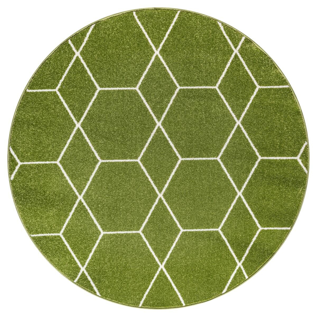 Sanat Teppich Trellis grün B/L: ca. 120x120 cm