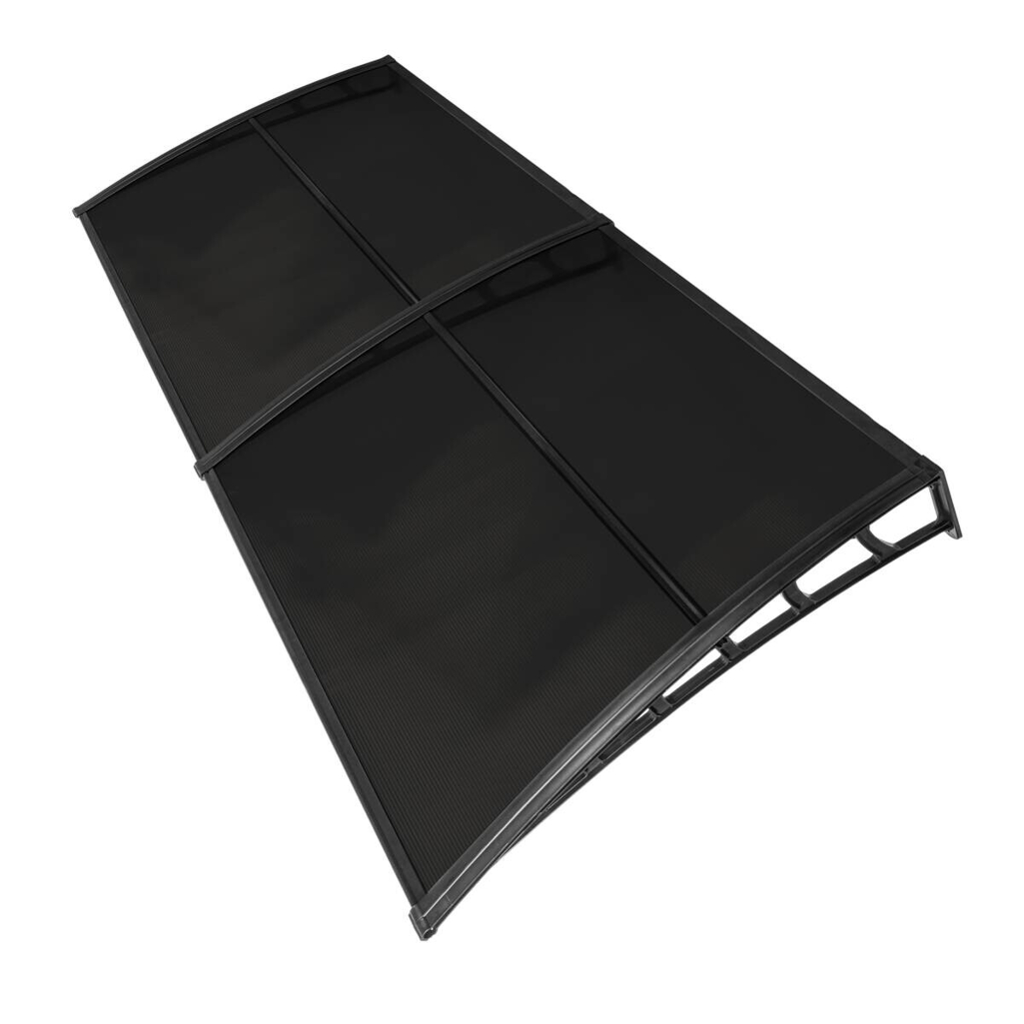 Brosplast Vordach schwarz B/H/L: ca. 240x23x105 cm